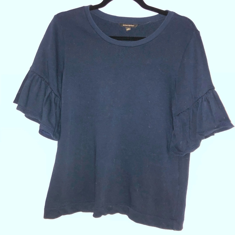 Navy sweatshirt tee from Banana Republic